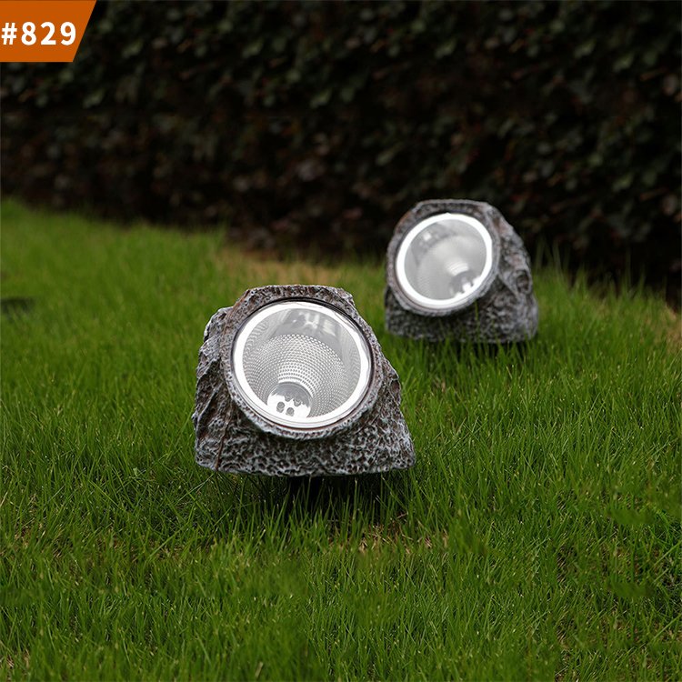 underground lights stone solar light waterproof solar lawn lamps garden lights