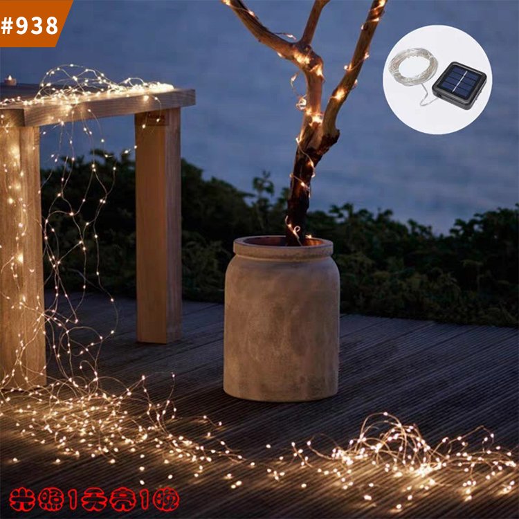 solar lamp outdoor yard lamp led string waterproof garden villa decoration light