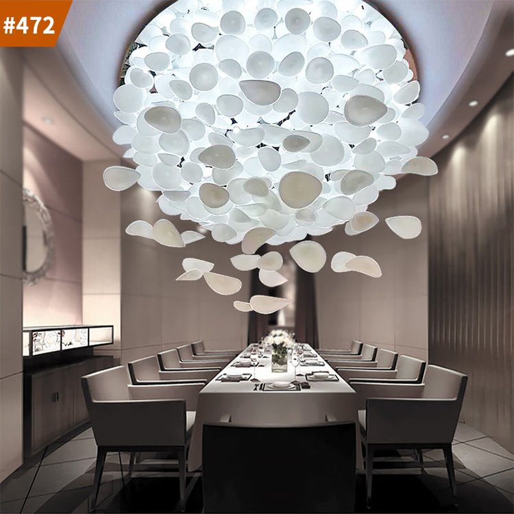 tiffany lamps home decor luxury plate shape modern chandelier ceiling light
