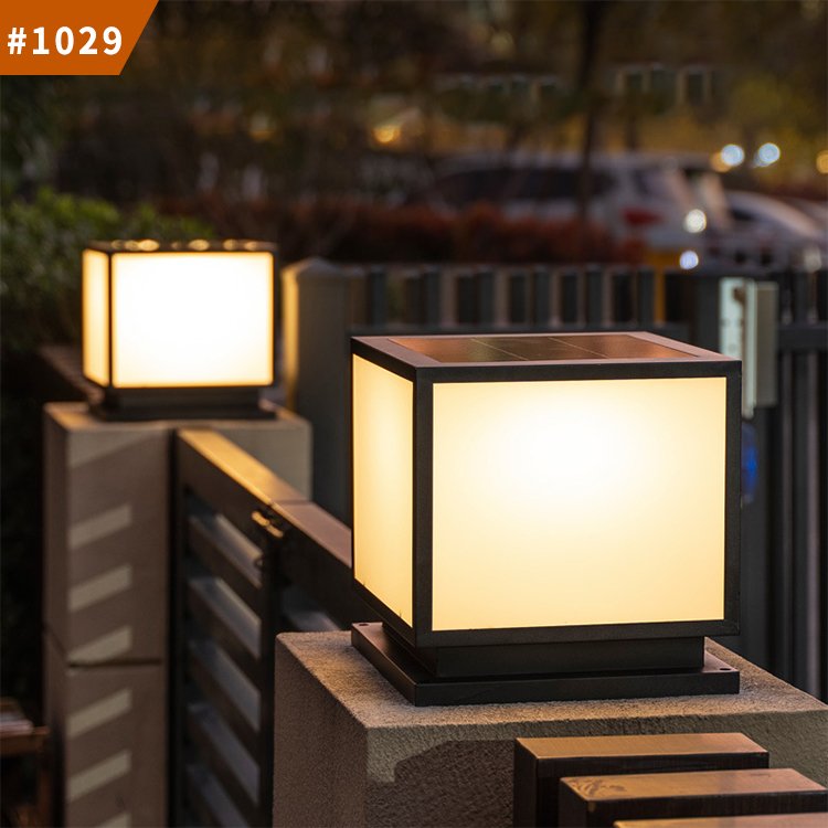 light pillars waterproof post caps light garden gate outdoor solar post light