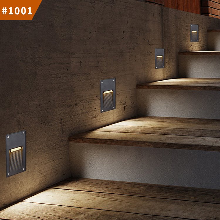outdoor indoor corridor embedded led wall light motion sensing stair light