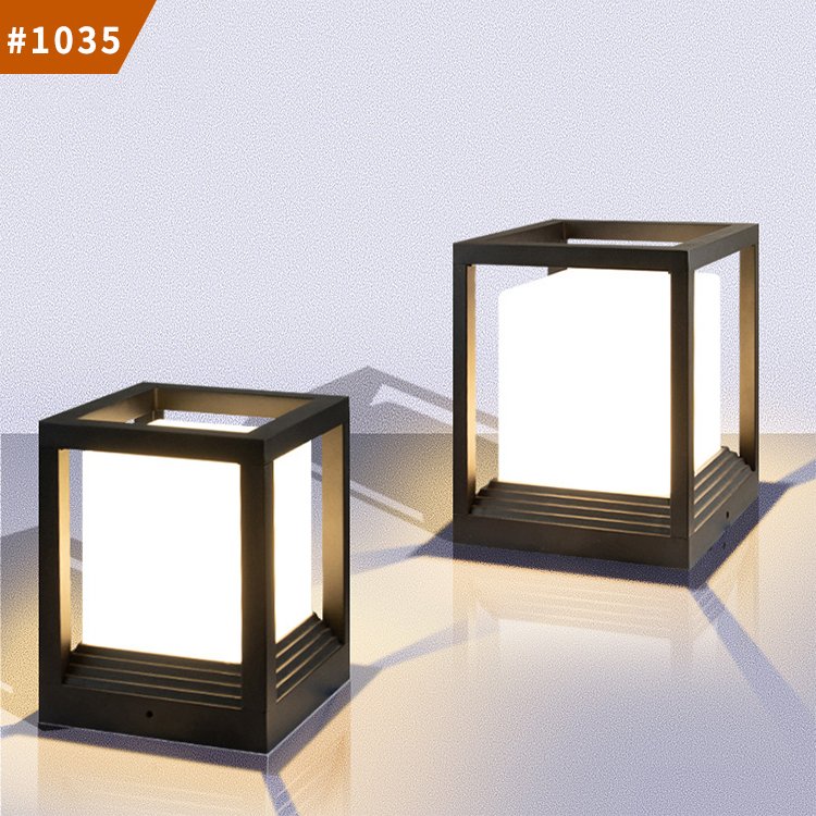 fence pillar head light solar energy courtyard modern waterproof villa garden