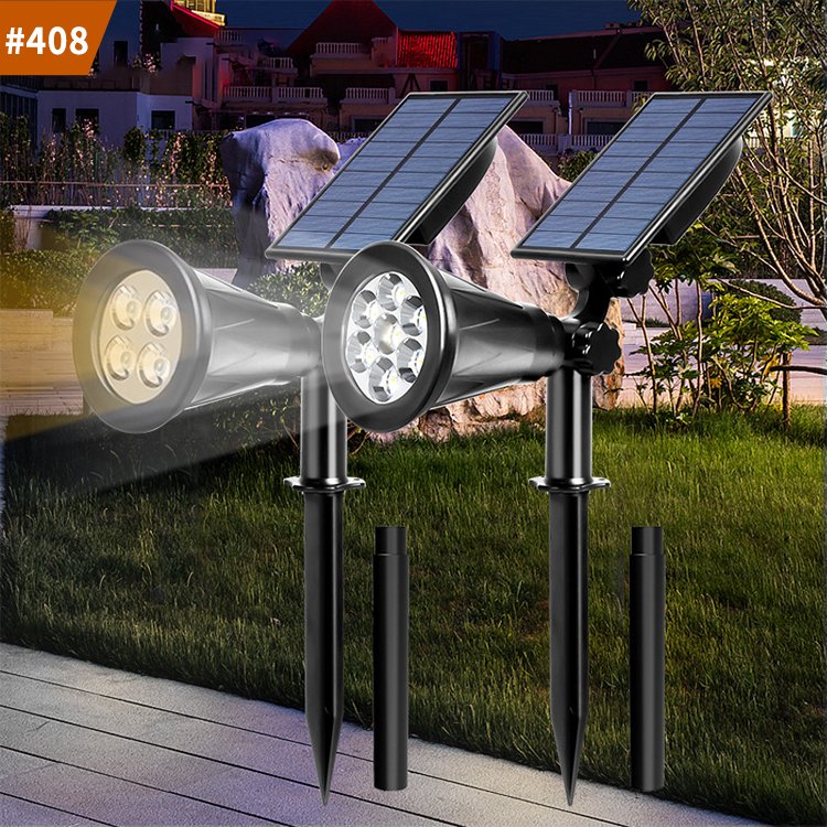 solar powered outdoor waterproof garden light landscape lighting solar spotlight