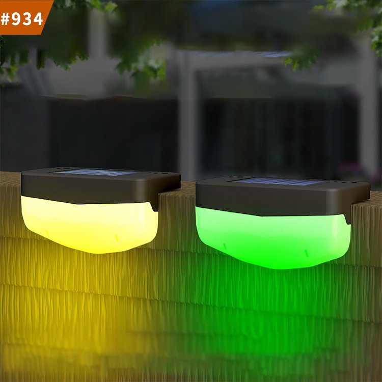 led solar stair lamp outdoor fence garden lights step lamps solar night light