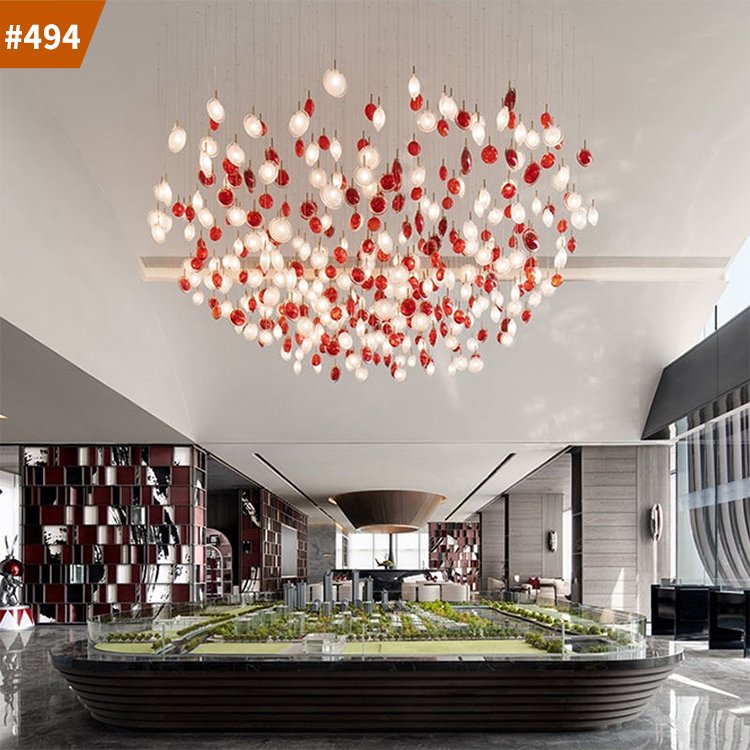 custom wedding decor banquet decorative lighting chandelier for high ceilings