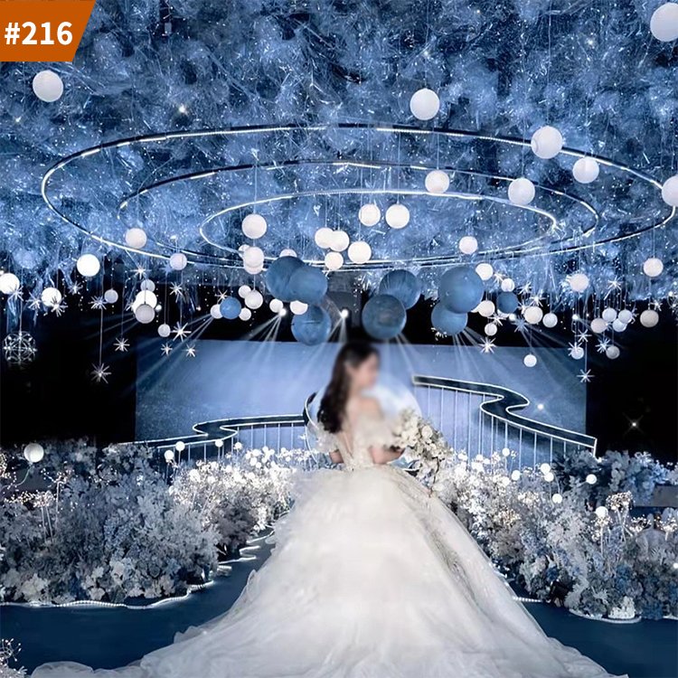 bubble banquet hall hotel modern luxury chandelier light for wedding decoration