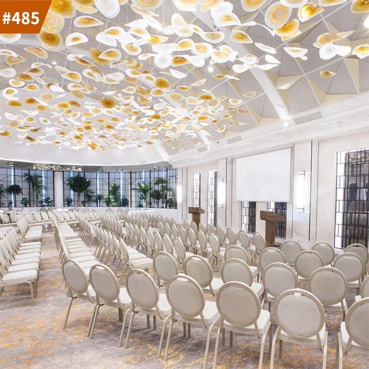 decorative lamparas flower plate modern ceiling chandelier wedding lights