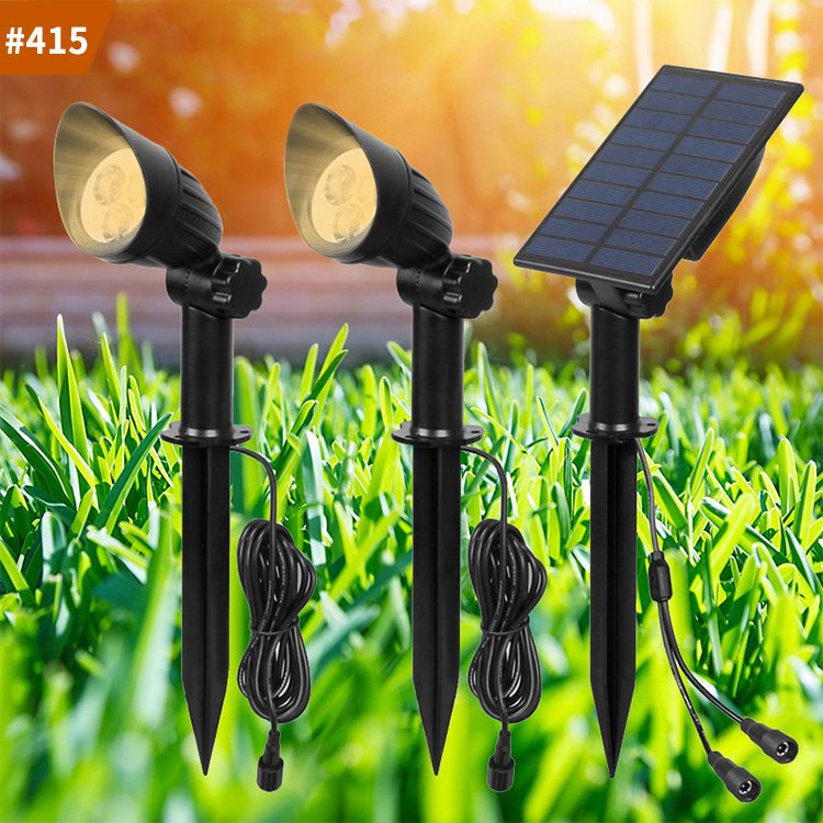 solar panel light lawn lamp outdoor waterproof led solar landscape spotlights