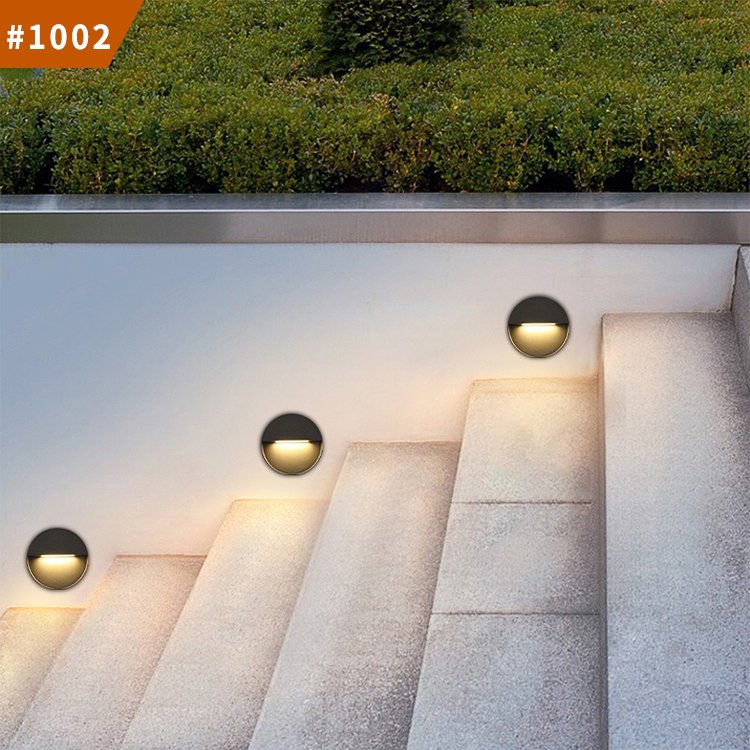 modern bedroom down wall light round outdoor wall mounted led step stair light