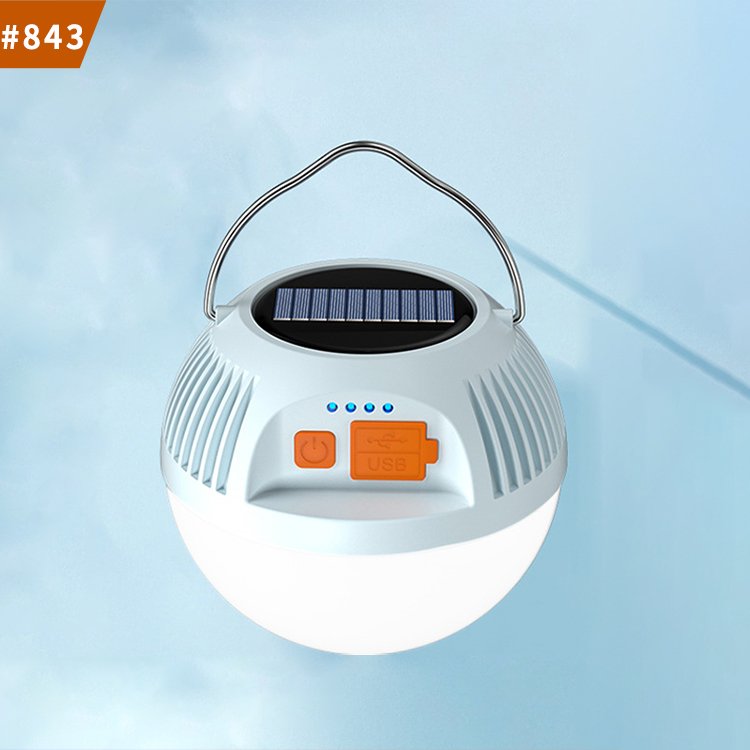outdoor solar charging camp tent light mobile bulb led light with solar panel