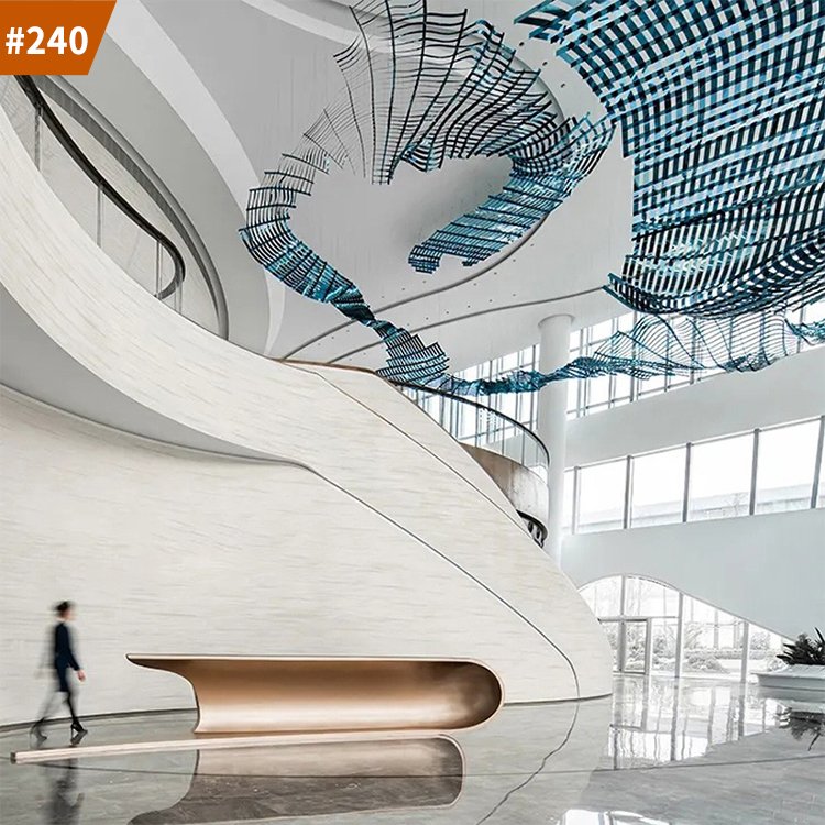 new decorative hotel business center custom project luxury led chandelier light