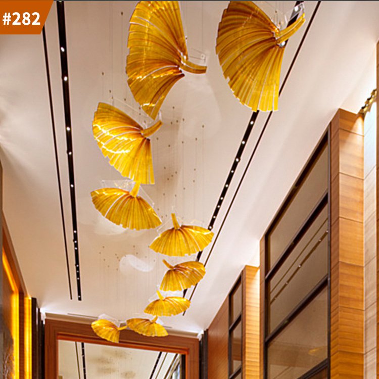 sector gold hotel art decorative modern fashion project  led chandelier