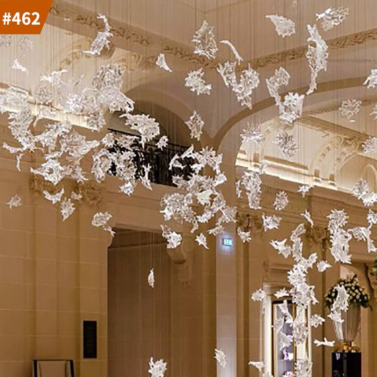 commercial restaurant decoration murano glass maple lights for home chandelier