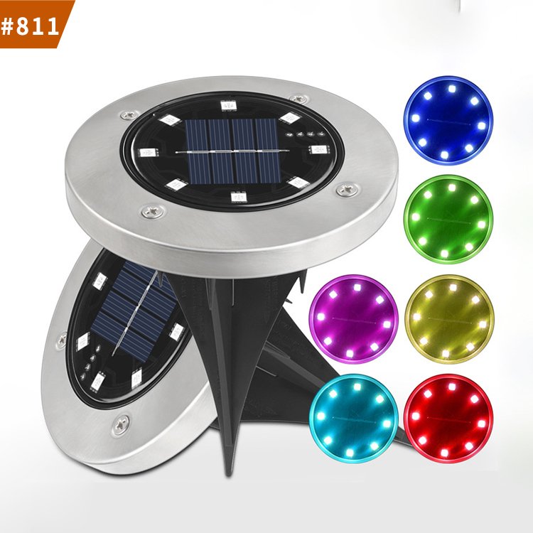 solar underground lamps outdoor waterproof led garden lawn light decorative
