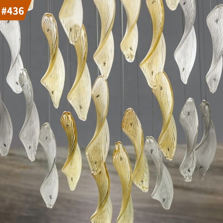 custom luxury home lighting modern big chandeliers glass pendant lights
