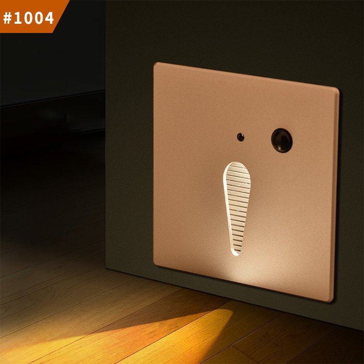 waterproof outdoor lights wall recessed foot lamp corner corridor stair light