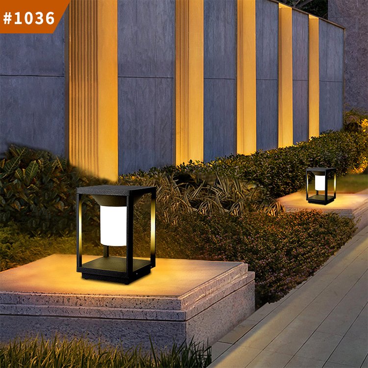 pillar garden landscape lights outdoor bollard waterproof led garden light