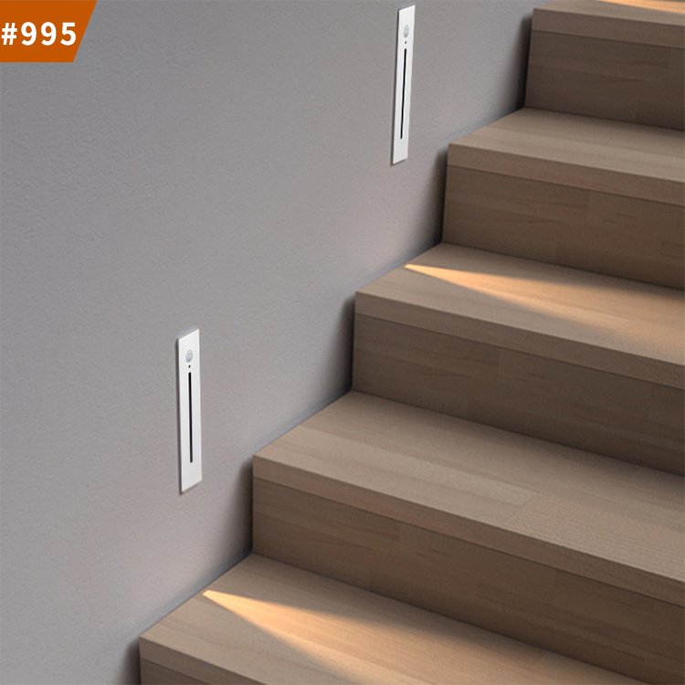outdoor indoor waterproof ip65 mini square recessed motion sensor step lights