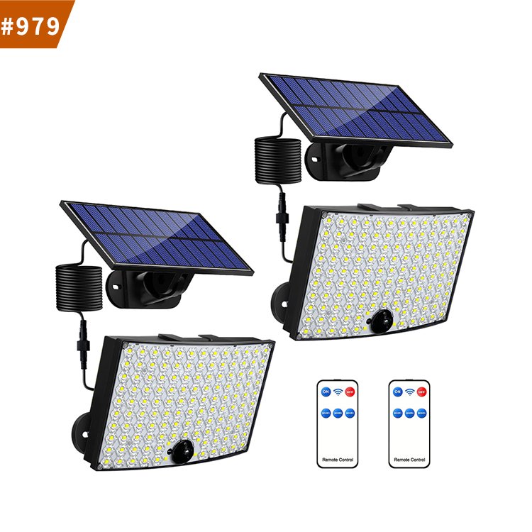 outdoor waterproof solar garden lights motion sensor led courtyard wall lamp