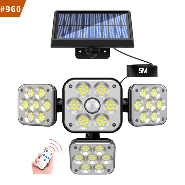 solar split wall light outdoor spotlights waterproof wall lamps led solar light